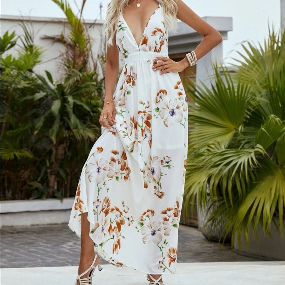 Criss Cross Backless Dress